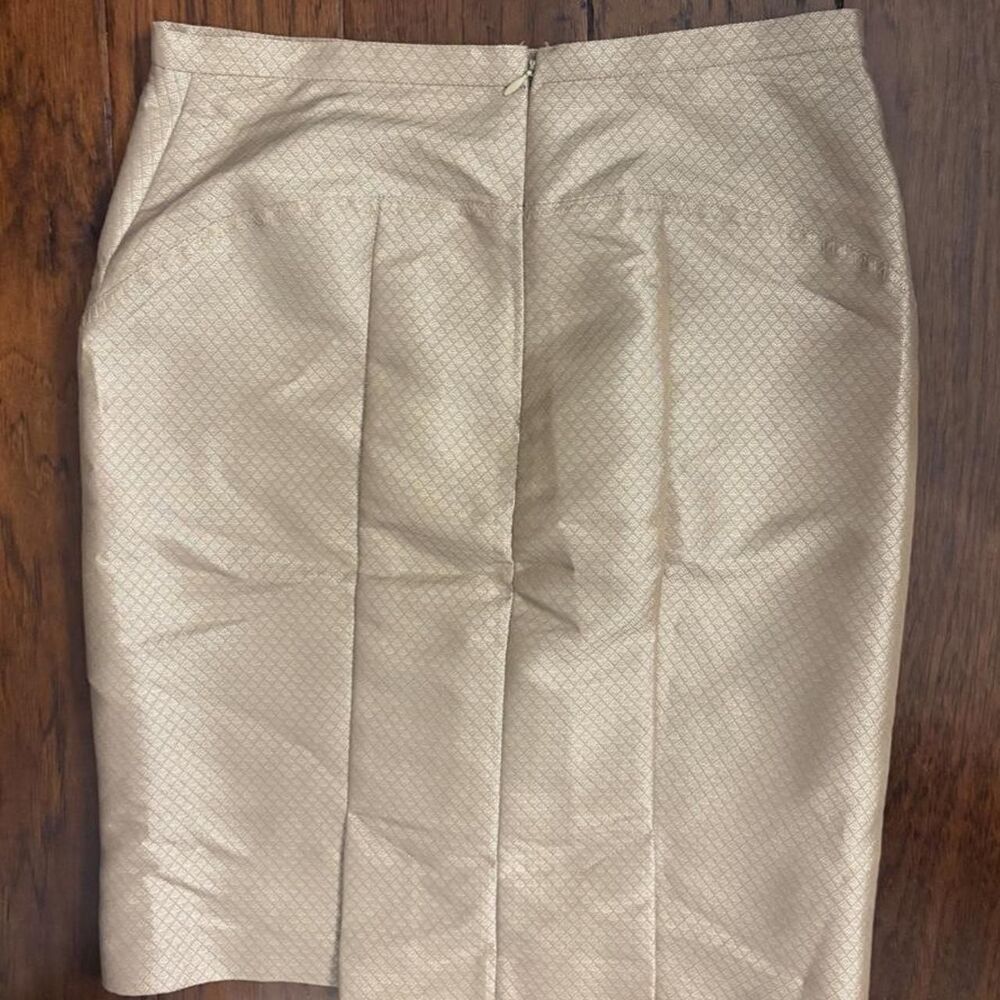 Bcbgmaxazria Women's Gold and Tan Skirt